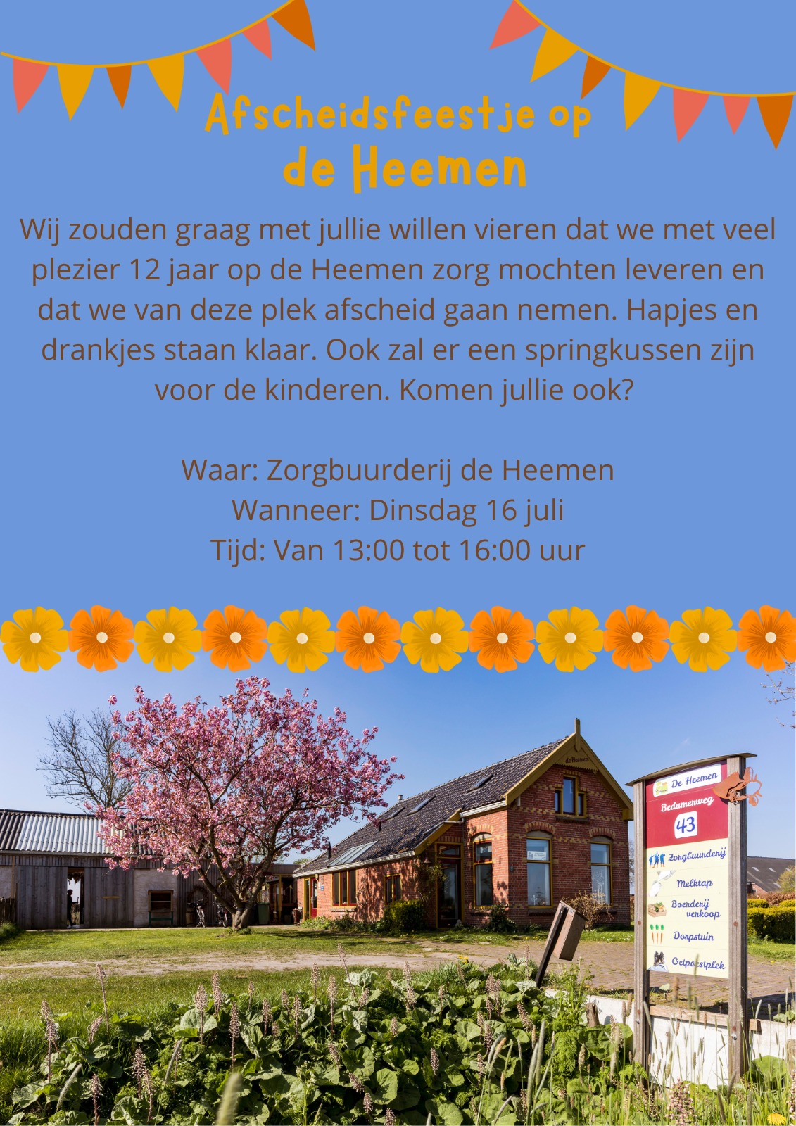 Afscheidsfeestje op de Heemen